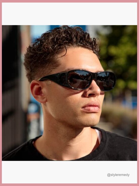 Polarized Wraparound Sunglasses Fit Over Glasses Plastic Frame main image 5